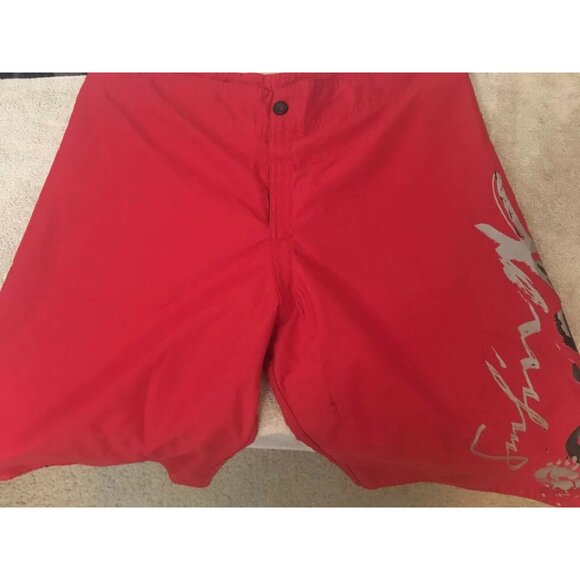 Quilhash Board Short Men’s Sz 32 Red‎ Trunk Short - Picture 4 of 6